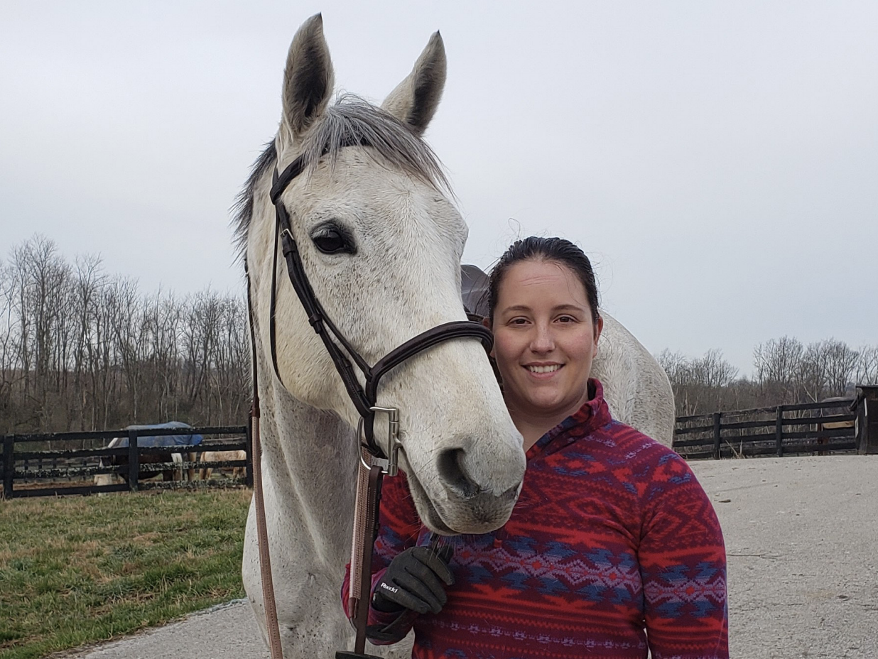 Jennifer Cain with a horse