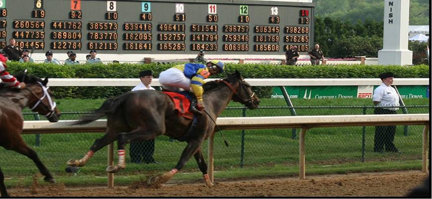 Racing at Churchill Downs